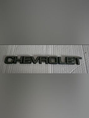 Black Raised Lettering Emblem